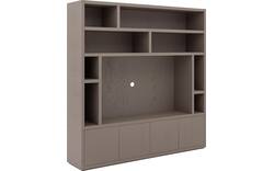 Goossens tv meubel barcelona bruin eiken - 8251691-goossens-barcelona-tv-meubel-eiken-bruin-01