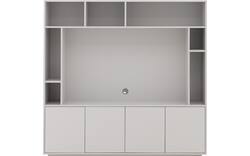Goossens basic tv meubel madrid grijs melamine - 8251693-goossens-basic-madrid-tv-meubel-melamine-grijs-02
