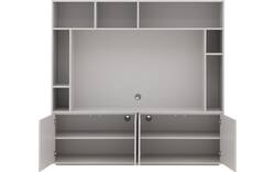 Goossens basic tv meubel madrid grijs melamine - 8251693-goossens-basic-madrid-tv-meubel-melamine-grijs-01