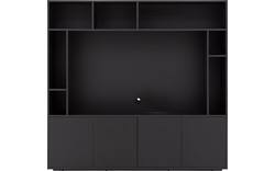 Goossens basic tv meubel madrid zwart melamine - 8251695-goossens-basic-madrid-tv-meubel-melamine-zwart-02