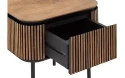 Goossens nachtkastje adel bruin teak - 8251696-goossens-adel-nachtkastje-teak-01