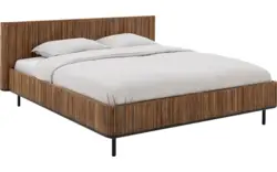 Goossens bedframe adel bruin teak - 8251698-goossens-adel-bedframe-teak-01