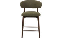 Goossens counterstoel diede groen stof - 8251701-goossens-diede-barstoel-stof-01