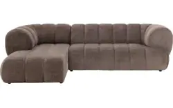 Goossens hoekbank weave bruin stof - 8251717-gespiegeld-02