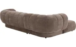 Goossens hoekbank weave bruin stof - 8251717-gespiegeld-02