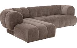 Goossens hoekbank weave bruin stof - 8251717-gespiegeld-02