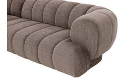 Goossens hoekbank weave bruin stof - 8251717-gespiegeld-02
