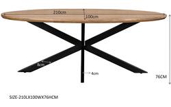 Goossens eettafel nilo bruin mango - 8251605-goossens-nilo-eettafel-mango-bruin-01