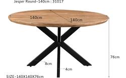 Goossens eettafel nilo bruin mango - 8251619-goossens-nilo-eettafel-mango-bruin-01