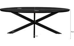 Goossens eettafel nilo zwart mango - 8251606-goossens-nilo-eettafel-mango-zwart-01