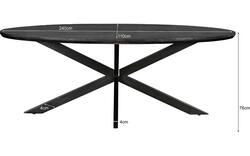 Goossens eettafel nilo zwart mango - 8251608-goossens-nilo-eettafel-mango-zwart-01