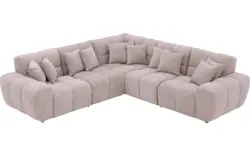 Goossens excellent hoekbank kubus beige stof - 8252076-goossens-excellent-kubus-bank-stof-beige-01