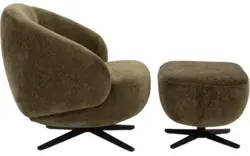 Goossens draaifauteuil saar groen stof - 8252084-goossens-saar-fauteuil-stof-01