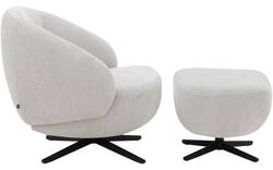 Goossens draaifauteuil saar beige stof - 8252085-goossens-saar-fauteuil-stof-01
