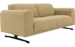 Goossens zitbank mellow geel stof - 8252086-goossens-mellow-bank-stof-geel-01