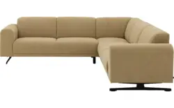 Goossens hoekbank mellow geel stof - 8252088-goossens-mellow-bank-stof-geel-01