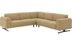 Goossens hoekbank mellow geel stof - 8252088-goossens-mellow-bank-stof-geel-01