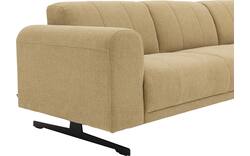 Goossens loungebank mellow geel stof - 8252090-gespiegeld-02