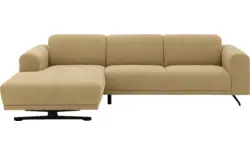 Goossens loungebank mellow geel stof - 8252090-goossens-mellow-bank-stof-geel-01