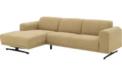 Goossens loungebank mellow geel stof - 8252090-goossens-mellow-bank-stof-geel-01