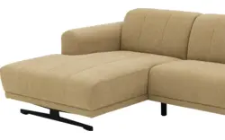 Goossens loungebank mellow geel stof - 8252090-goossens-mellow-bank-stof-geel-01