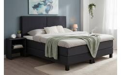 Goossens boxspring compleet gs 180 compleet grijs stof - 8252119-goossens-gs-180-boxspring-stof-99