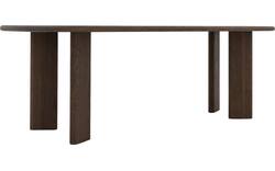 Goossens eettafel slim donker bruin eiken - 8252121-goossens-slim-eettafel-eiken-donker-bruin-02