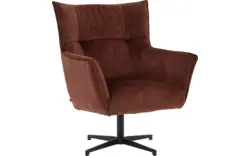 Goossens draaifauteuil como bruin stof - 8252125-goossens-como-fauteuil-stof-01