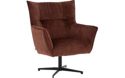 Goossens draaifauteuil como bruin stof - 8252125-goossens-como-fauteuil-stof-02
