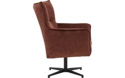 Goossens draaifauteuil como bruin stof - 8252125-goossens-como-fauteuil-stof-01