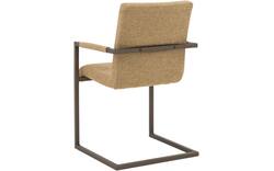 Goossens eetkamerstoel sturdy geel stof - 8252128-goossens-sturdy-eetkamerstoel-stof-geel-02
