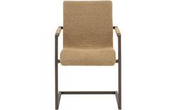 Goossens eetkamerstoel sturdy geel stof - 8252128-goossens-sturdy-eetkamerstoel-stof-geel-01
