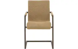 Goossens eetkamerstoel sturdy geel stof - 8252128-goossens-sturdy-eetkamerstoel-stof-geel-01