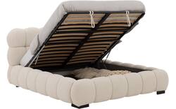 Goossens gestoffeerd bedframe cloud xl storage beige stof - 8252131-goossens-cloud-storage-bedframe-stof-02