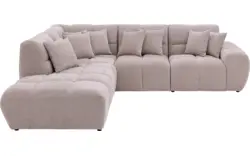 Goossens excellent hoekbank kubus beige stof - 8252132-gespiegeld-02