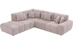 Goossens excellent hoekbank kubus beige stof - 8252132-gespiegeld-02