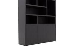 Goossens buffetkast barcelona zwart eiken - 8252133-goossens-barcelona-buffetkast-eiken-01