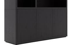 Goossens buffetkast barcelona zwart eiken - 8252133-goossens-barcelona-buffetkast-eiken-01