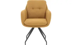 Goossens eetkamerstoel mirthe geel stof - 8252168-goossens-mirthe-eetkamerstoel-stof-geel-05