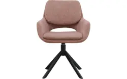 Goossens eetkamerstoel daisy roze stof - 8252188-goossens-daisy-eetkamerstoel-stof-roze-01