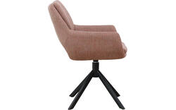 Goossens eetkamerstoel daisy roze stof - 8252188-goossens-daisy-eetkamerstoel-stof-roze-01