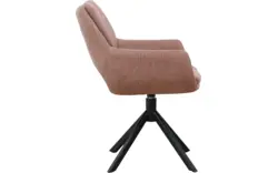 Goossens eetkamerstoel daisy roze stof - 8252188-goossens-daisy-eetkamerstoel-stof-roze-01