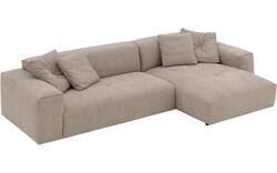 Goossens loungebank lago bruin stof - 8252191-gespiegeld-02
