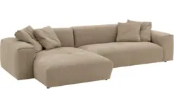 Goossens loungebank lago bruin stof - 8252192-gespiegeld-02