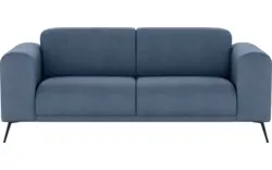 Stof fijn geweven blauw