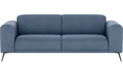 Stof fijn geweven blauw