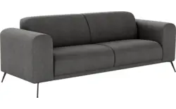 Goossens zitbank shallow zwart stof - 8252275-goossens-shallow-bank-stof-zwart-01