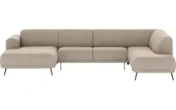 Stof fijn geweven beige