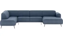 Stof fijn geweven blauw