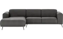 Goossens loungebank shallow zwart stof - 8252344-goossens-shallow-bank-stof-zwart-01